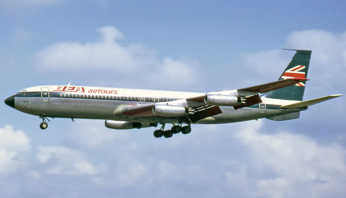 BEA Airtours Boeing 707-436 G-ARWD at London Gatwick Airport